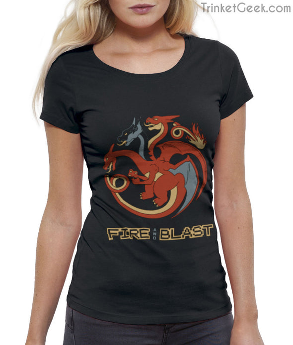 ThroneMonsters Pokemon Game of Thrones House Targaryen Charizard T-Shirt