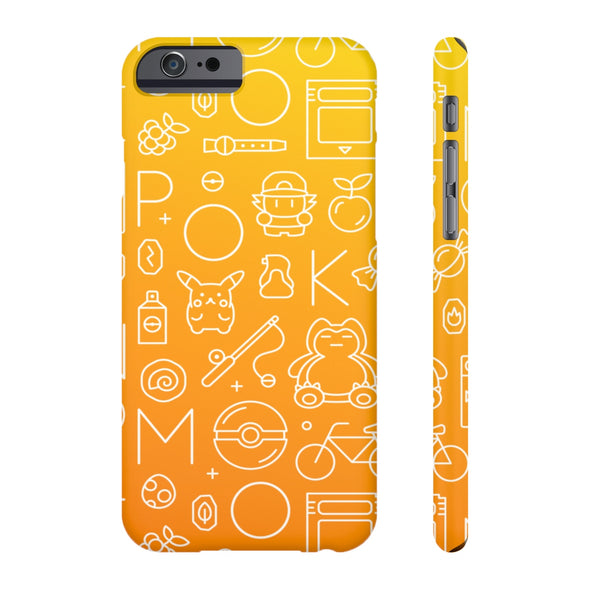 PKMN Pattern Line Doodle Phone Case